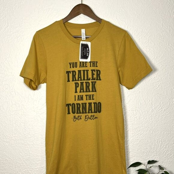 NWT Yellowstone Beth Dutton Trailer Park Tornado Bella Canvas Soft T-Shirt - Picture 1 of 9